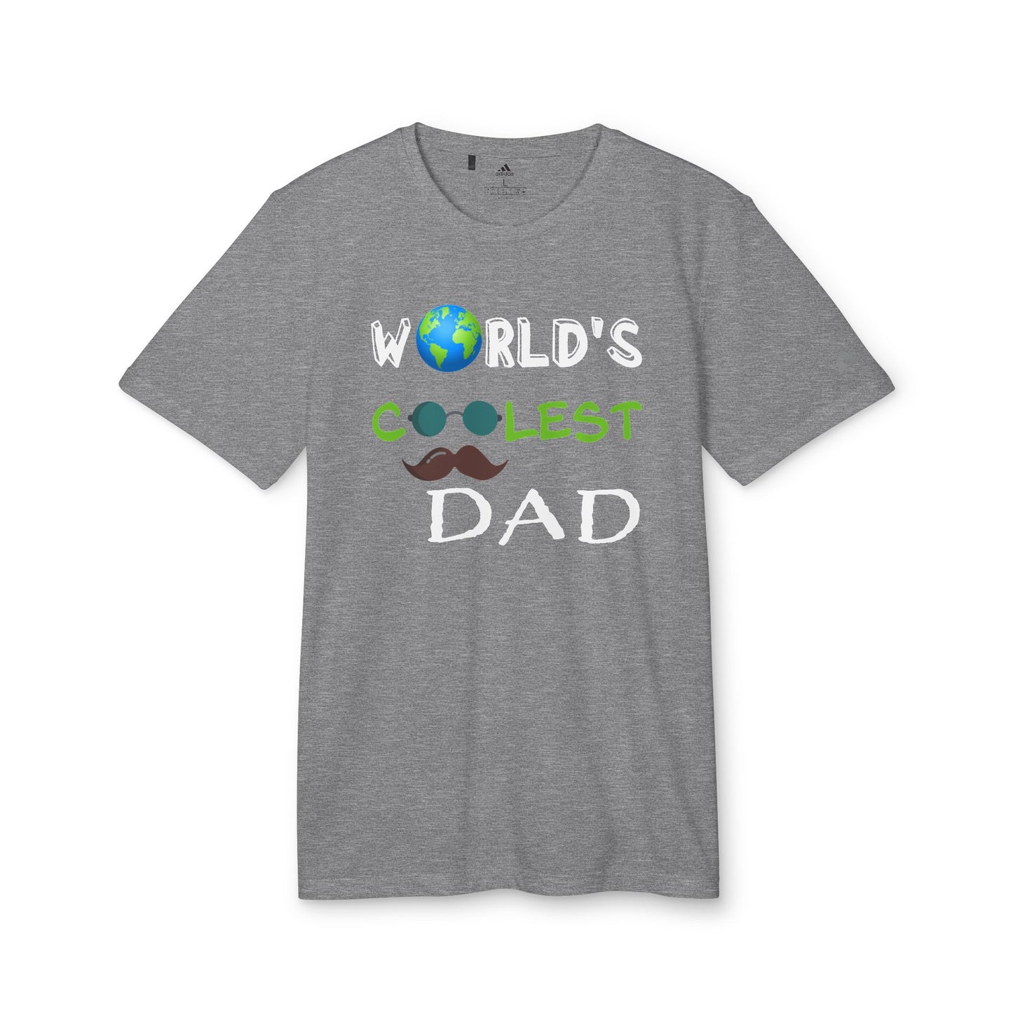 Personalized "World's Coolest Dad" Adidas® T-Shirt - Premium Collection