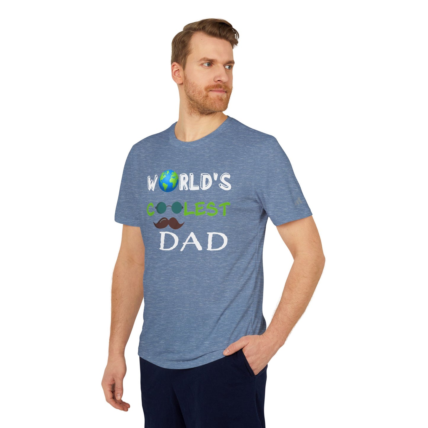 Personalized "World's Coolest Dad" Adidas® T-Shirt - Premium Collection