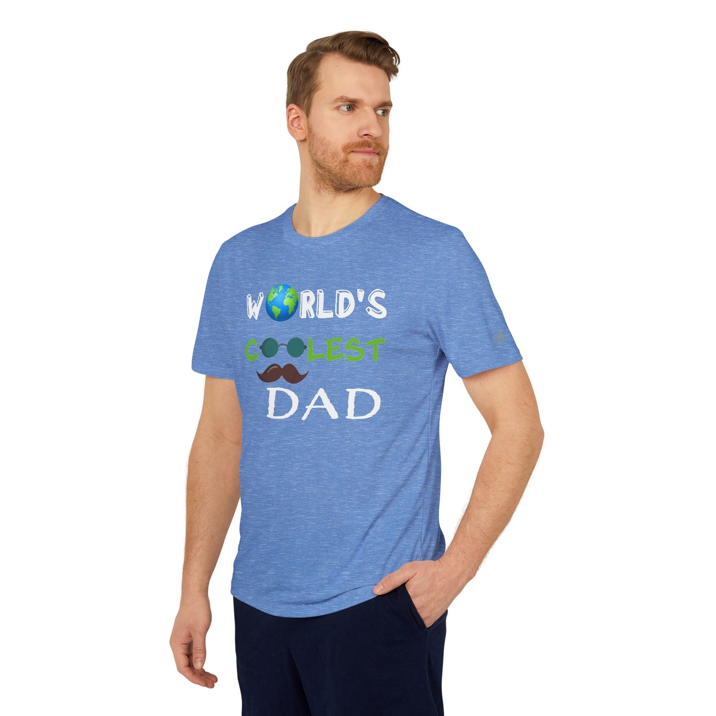 Personalized "World's Coolest Dad" Adidas® T-Shirt - Premium Collection