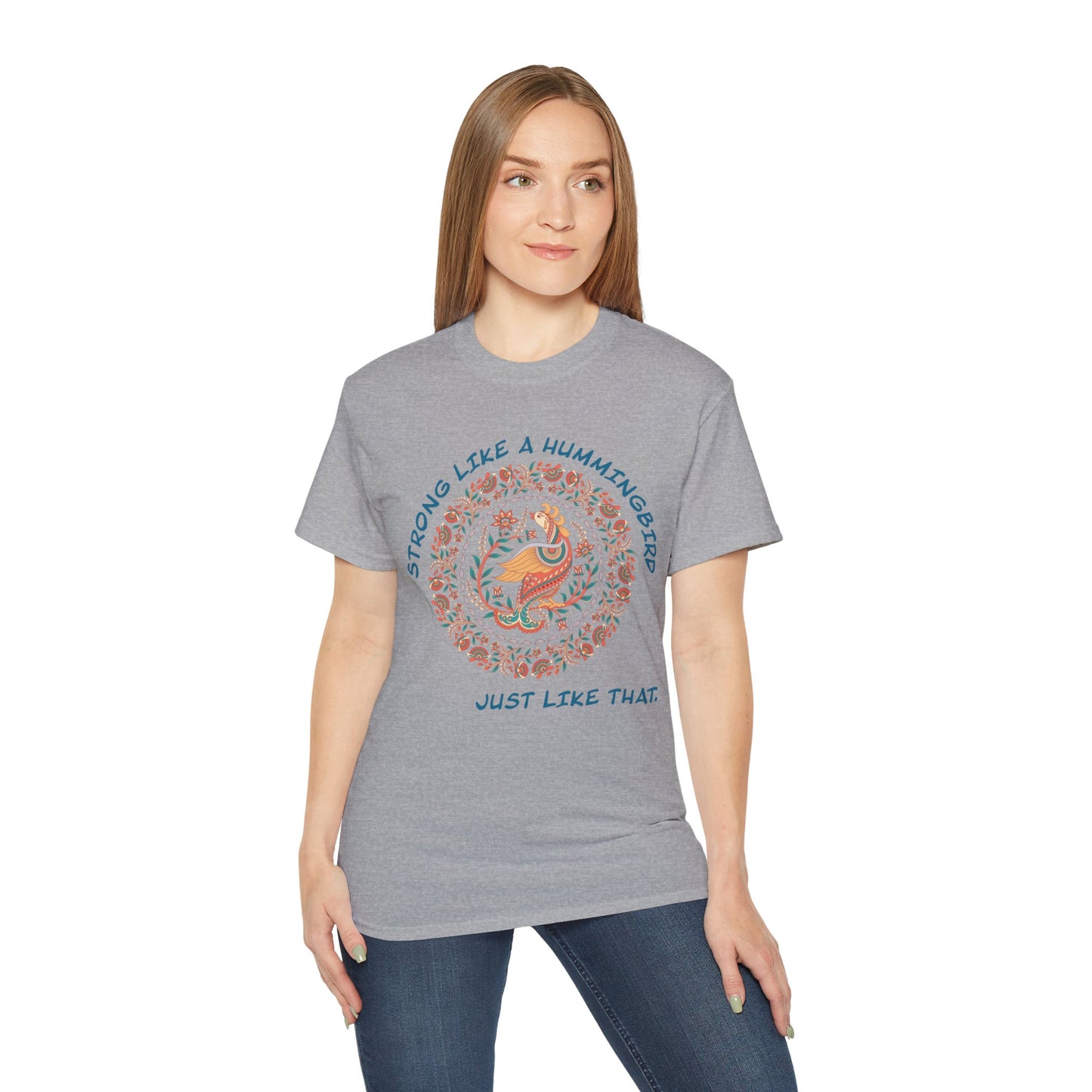 Strong Like a Hummingbird Women T-Shirt – Embrace the Vibrant Spirit!