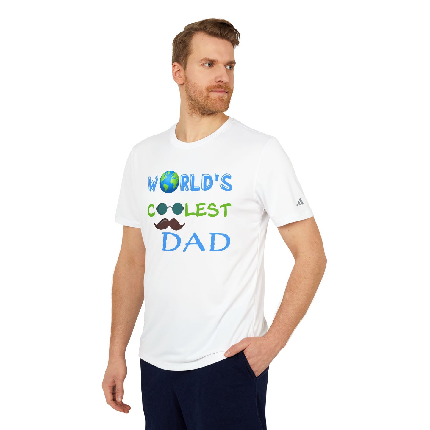 Personalized "World's Coolest Dad" Adidas® T-Shirt - Premium Collection